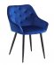 Krzesło (mini-fotel) Aksamit Mark 487 / Czarny Stelaż