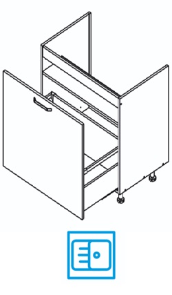 Szafka zlewozmywakowa cargo &ndash; 1 front wysuwny