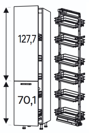Słupek z koszem cargo SCMAX