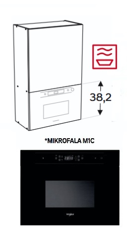 Szafka ze zintegrowaną mikrofalą