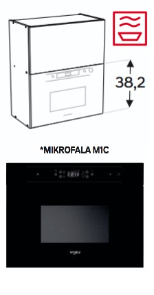 Szafka ze zintegrowaną mikrofalą