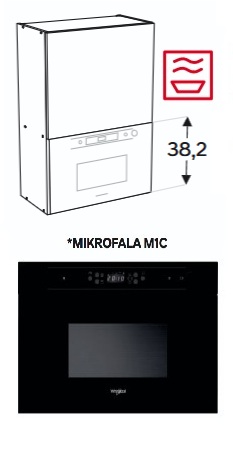 Szafka ze zintegrowaną mikrofalą