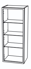 Witryna aluminiowa wisząca Front ALU