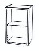 Witryna aluminiowa wisząca Front ALU