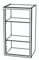 Witryna aluminiowa wisząca Front ALU