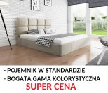 Łoże Tap. Slik Square 120/140/160/180 ze stelażem i pojemnikiem